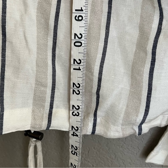 Rails Rowen lightweight linen striped jacket SZ Large - Picture 8 of 10